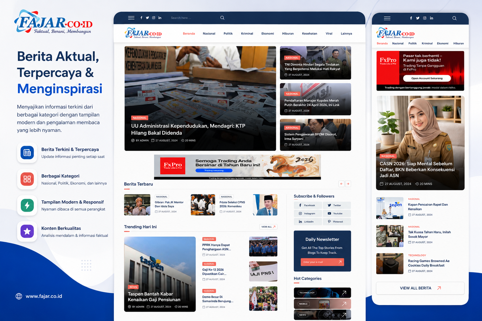 Redesain UI Portal Berita
